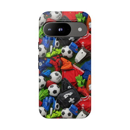 Soccer Ball Pattern Phone Case – Sports Fan Tough Protective Game Day Case