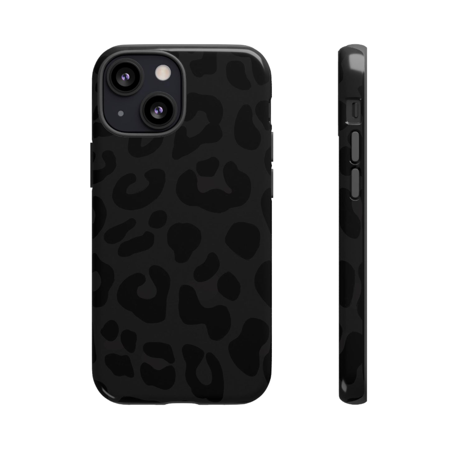 Black Leopard Phone Case | Matte & Glossy Tough Protective iPhone Case