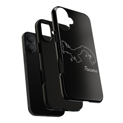 Panama Outline Phone Case – Minimal Country Map Tough Case (iPhone, Samsung, Pixel)