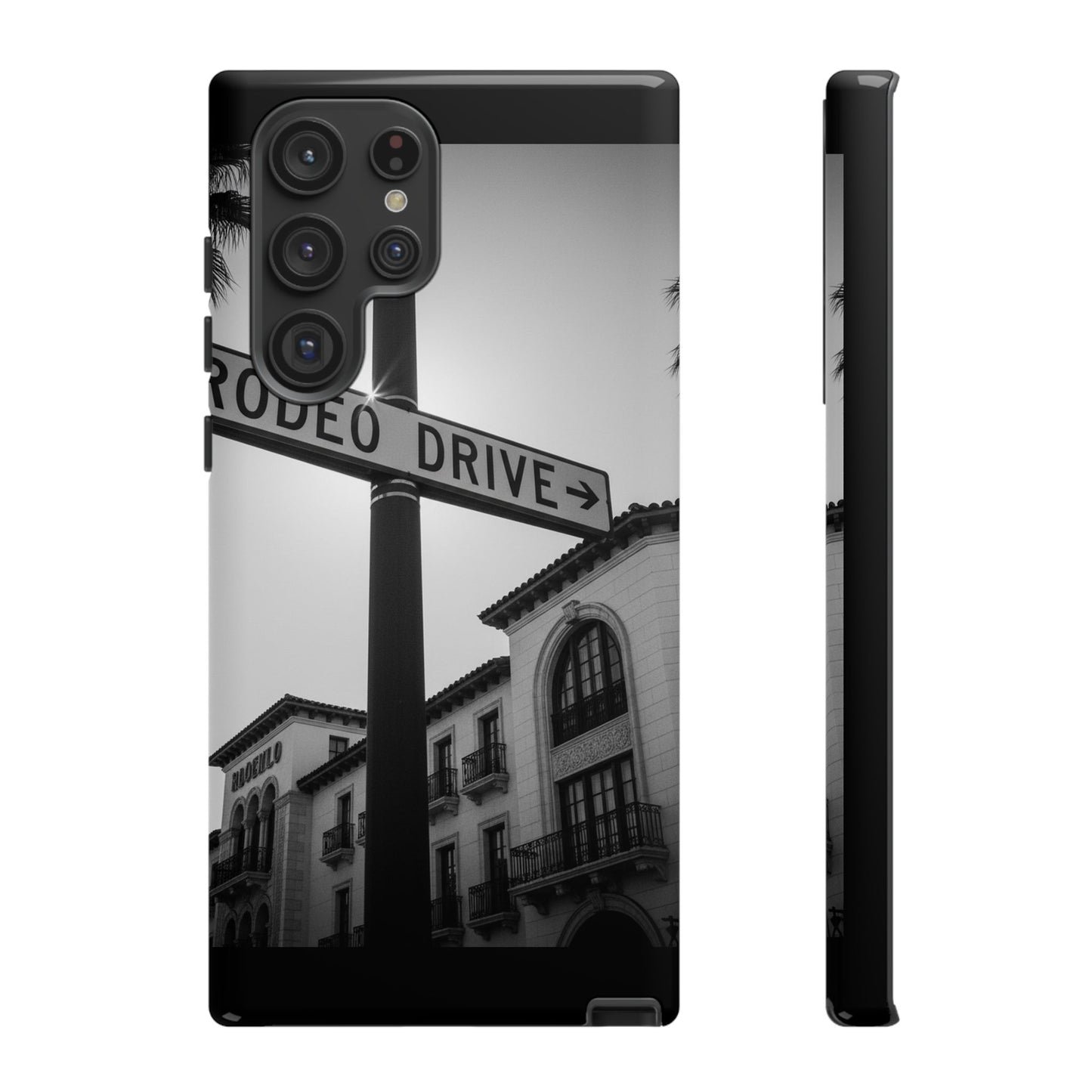 Rodeo Drive Phone Case | Los Angeles Aesthetic Black & White Photography | Luxury LA Street Tough Case for iPhone & Samsung