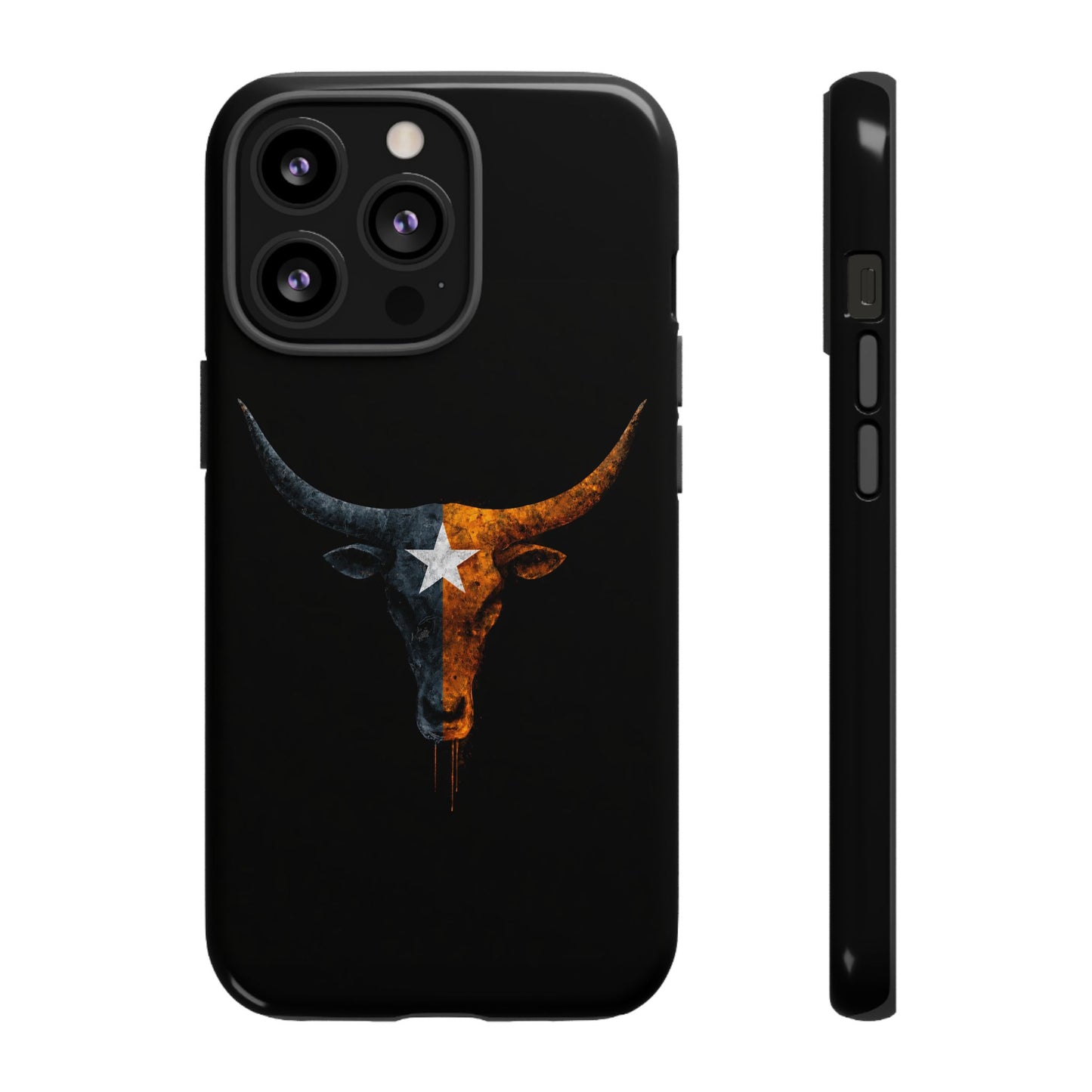 Texas Longhorn Skull Phone Case Western Cowboy Bull iPhone Samsung Cover