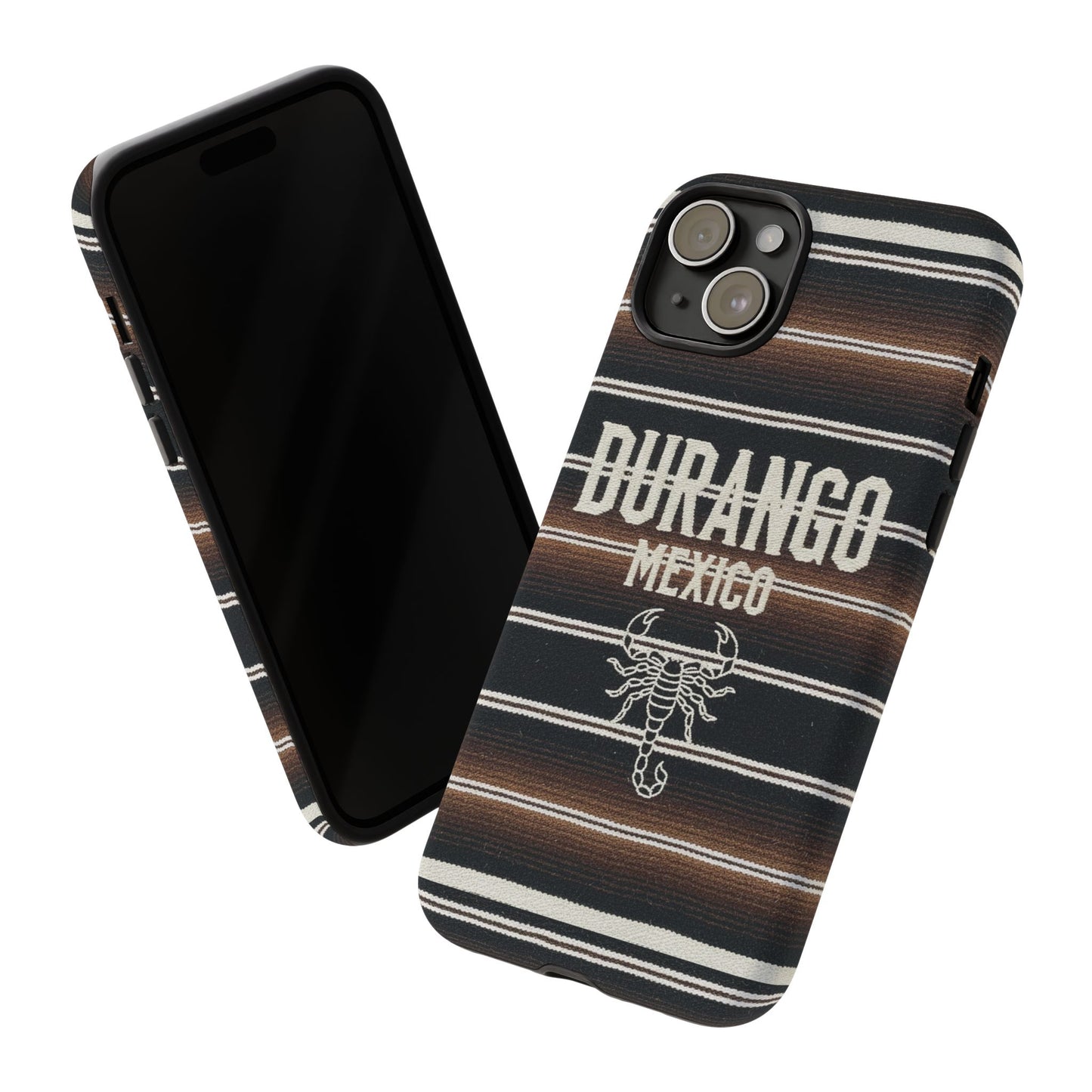 Durango Mexico Phone Case | Serape Scorpion Western Design | Mexican Heritage Tough Case for iPhone & Samsung
