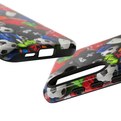 Soccer Ball Pattern Phone Case – Sports Fan Tough Protective Game Day Case