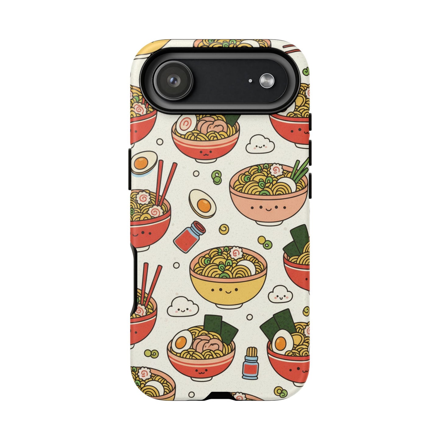 Kawaii Ramen Phone Case – Cute Japanese Food Pattern | Noodle Bowl Aesthetic Case