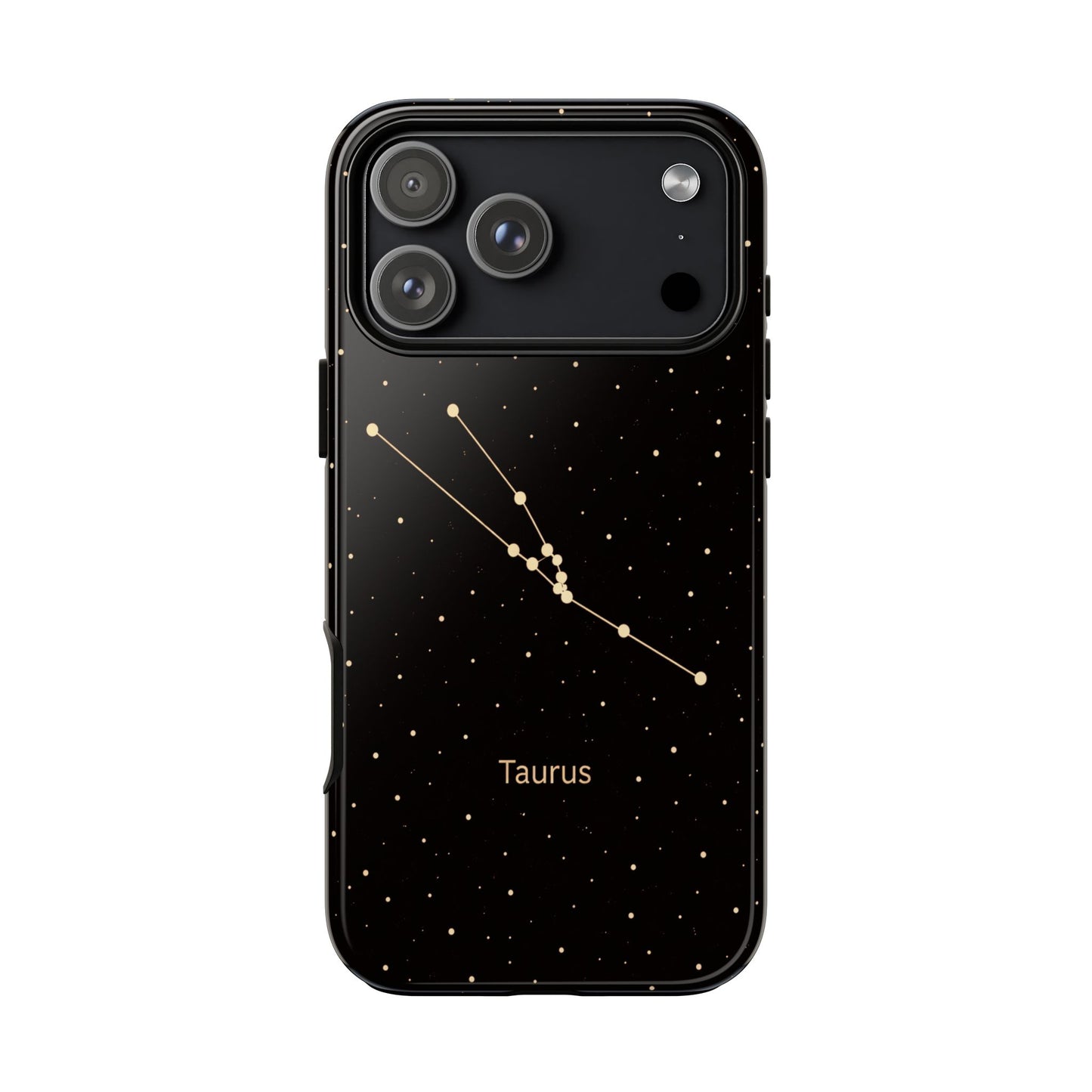 Taurus Zodiac Constellation Phone Case – Luxe Gold Celestial Cover