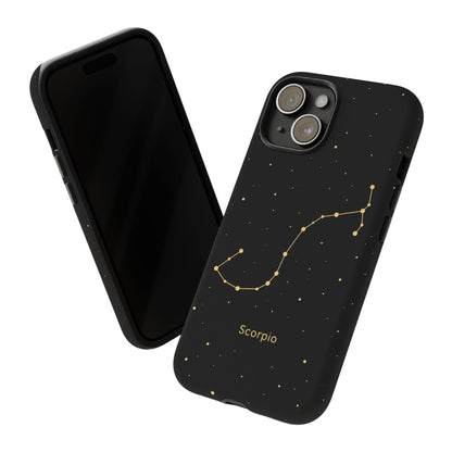 Scorpio Zodiac Constellation Phone Case – Luxe Gold Celestial Cover