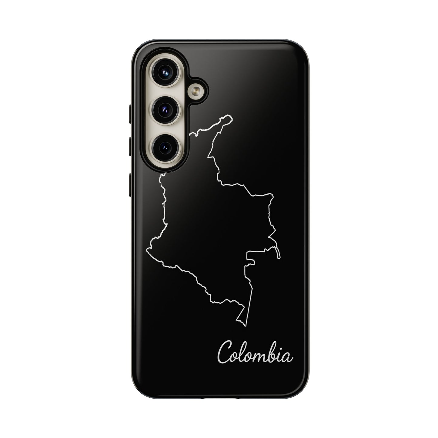 Colombia Outline Phone Case – Minimal Country Map Tough Case (iPhone, Samsung, Pixel)