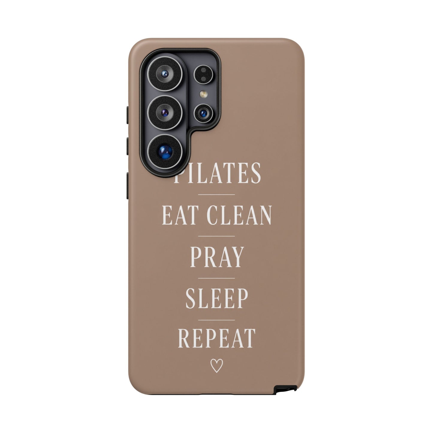 Pilates Phone Case | Eat Clean Pray Sleep Repeat Aesthetic | Wellness Girl Gift