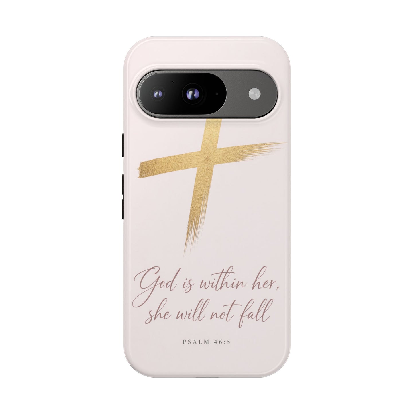 Psalm 46:5 God Is Within Her Christian Cross Phone Case Faith Gift