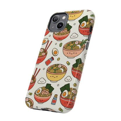 Kawaii Ramen Phone Case – Cute Japanese Food Pattern | Noodle Bowl Aesthetic Case
