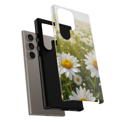 Daisy Phone Case – Floral Spring Field Tough Protective Case (iPhone, Samsung, Pixel)