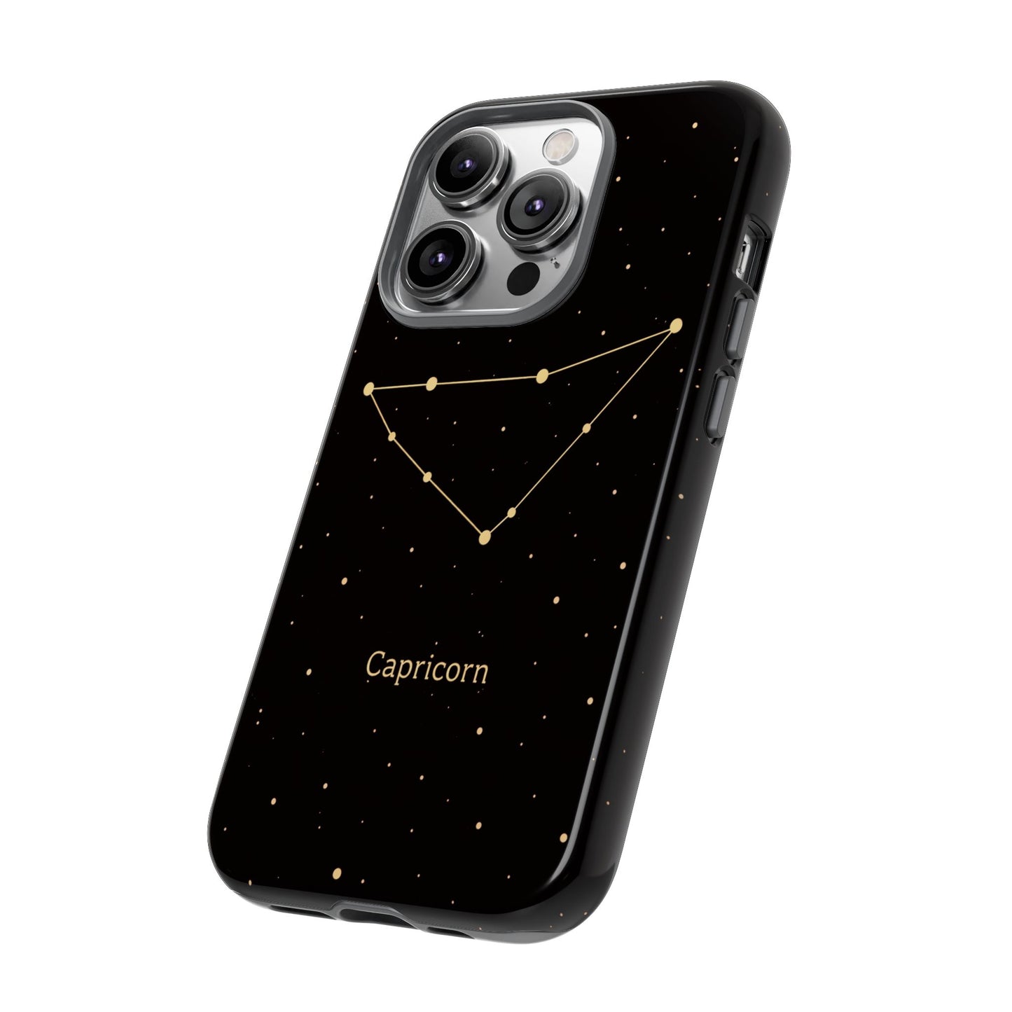 Capricorn Zodiac Constellation Phone Case – Luxe Gold Celestial Cover