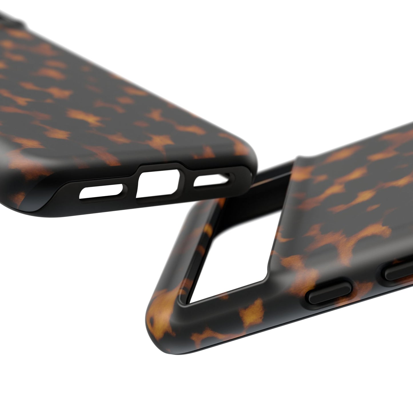 Tortoiseshell Pattern Tough Phone Case | Classic Leopard-Style Protective Cover