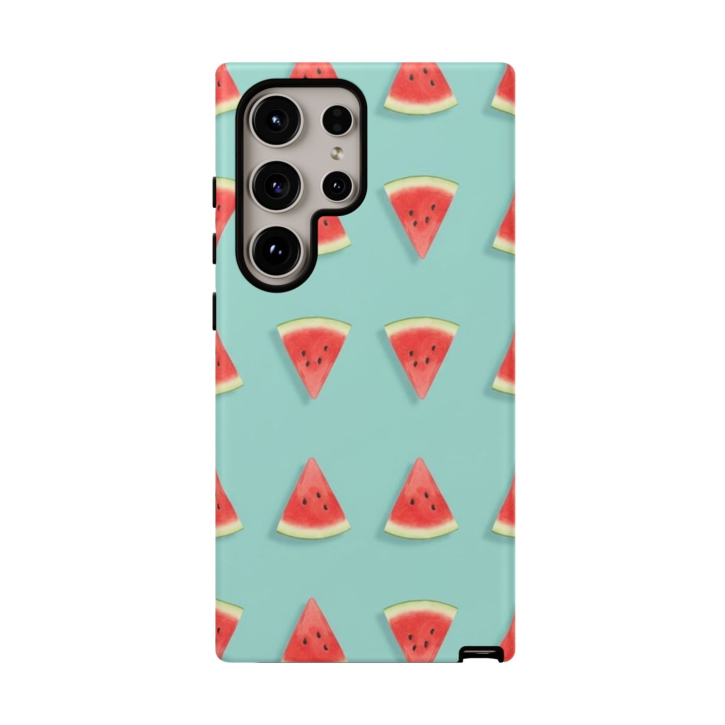 Watermelon Phone Case – Pastel Blue Summer Fruit Tough Case (iPhone, Samsung, Pixel)