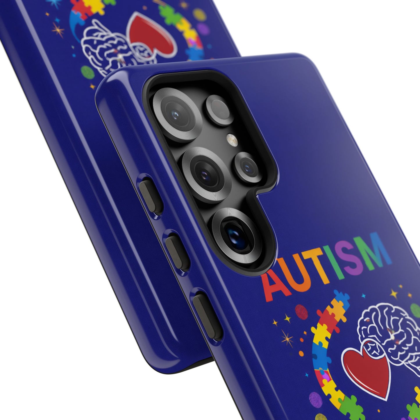 Autism Awareness Tough Case – "Love Connects All Pieces" Phone Case for Iphone, Samsung Galaxy and Pixel