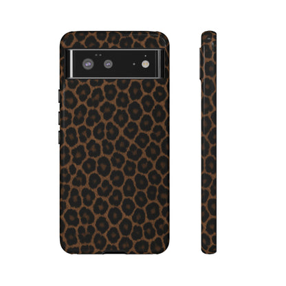 Brown Leopard Print Phone Case | Classic Animal Print Aesthetic Tough Protective Case
