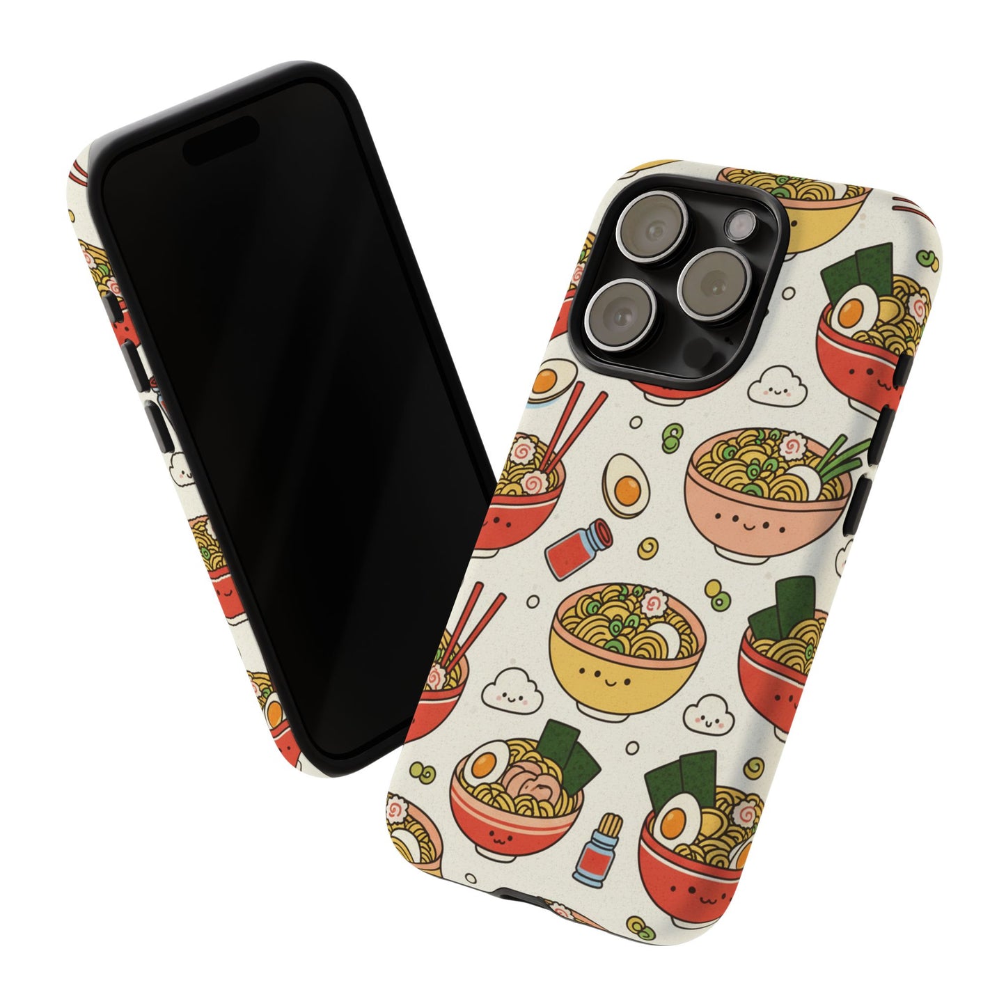 Kawaii Ramen Phone Case – Cute Japanese Food Pattern | Noodle Bowl Aesthetic Case