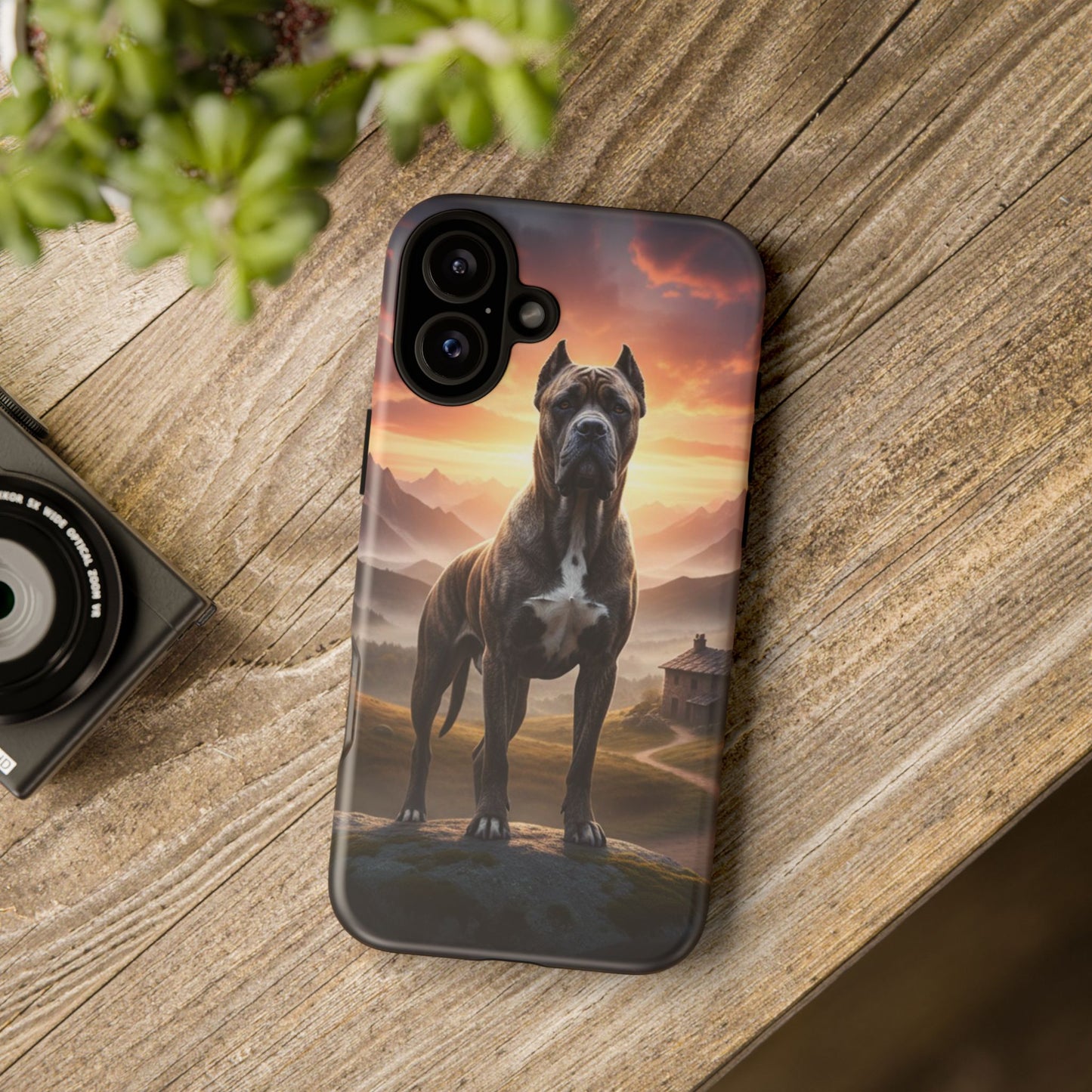 Cane Corso Phone Case – Guard Dog Sunset Tough Case (iPhone, Samsung, Pixel) | Dog Lover Gift