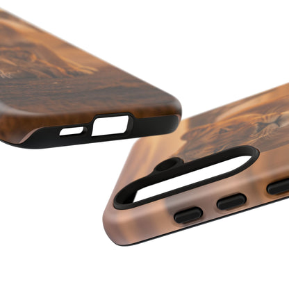 Lioness & Cub Phone Case | Safari Wildlife Tough Case for iPhone & Samsung