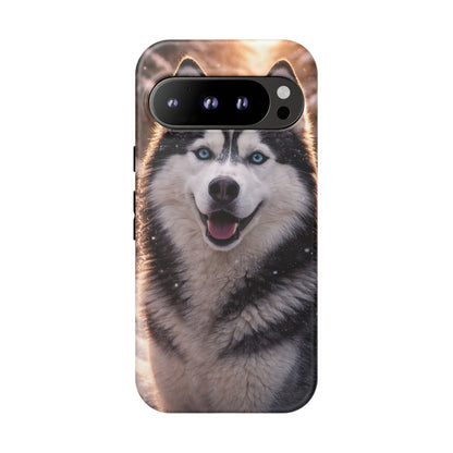 Siberian Husky Tough Phone Case | Blue Eyes Dog Cover Protective iPhone Case