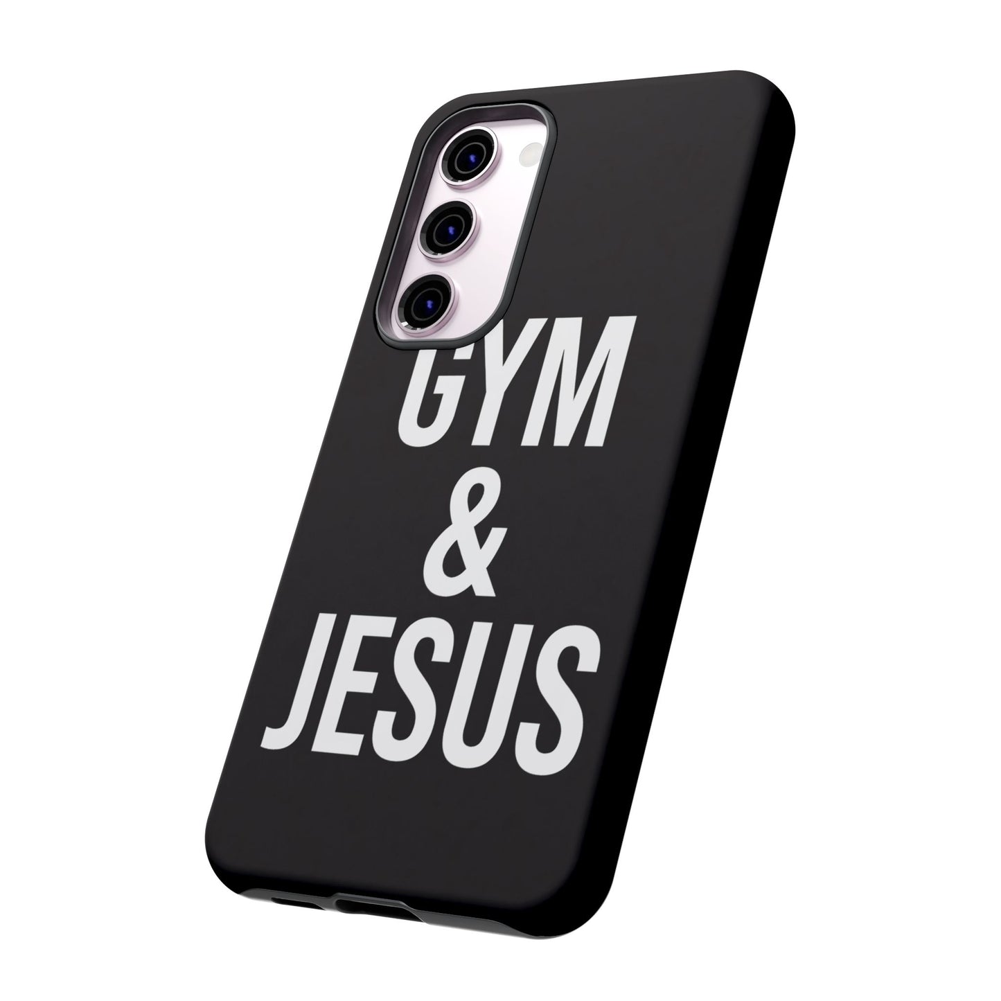 Gym & Jesus Phone Case Christian Faith Workout Gym Motivation Case
