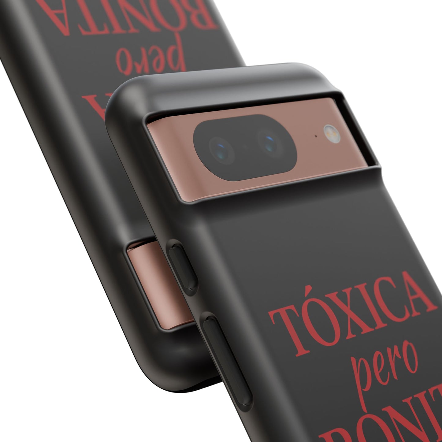 Toxica Pero Bonita Phone Case, Latina Quote Case, Red Lips Aesthetic, Spanish Saying Case, Trendy Tough Cover