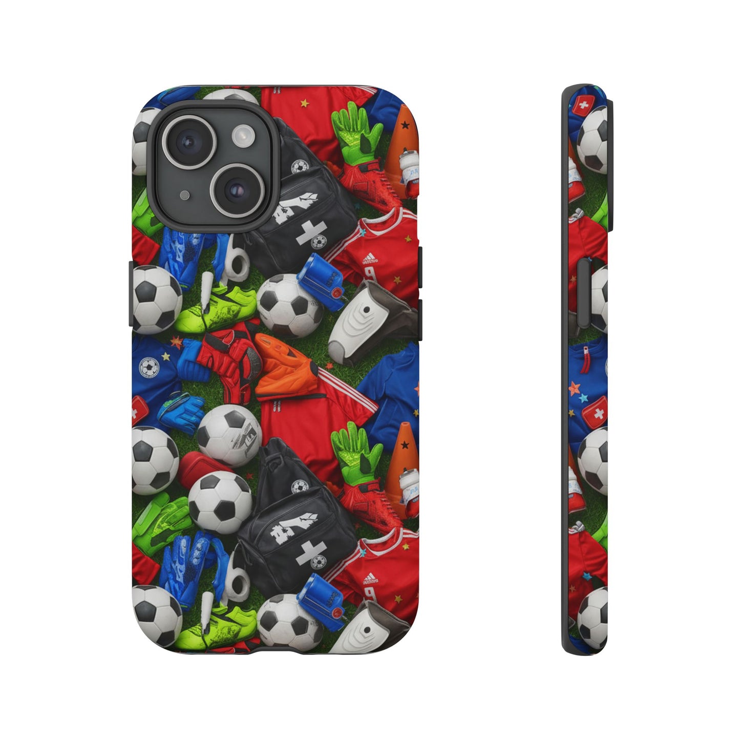 Soccer Ball Pattern Phone Case – Sports Fan Tough Protective Game Day Case