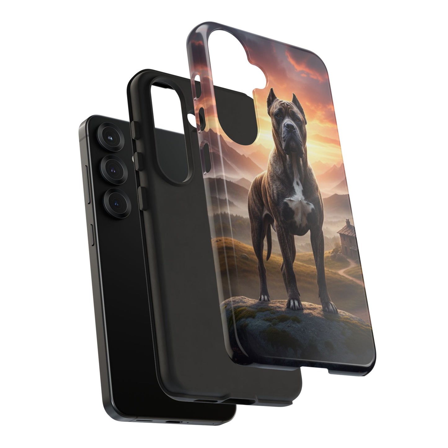 Cane Corso Phone Case – Guard Dog Sunset Tough Case (iPhone, Samsung, Pixel) | Dog Lover Gift