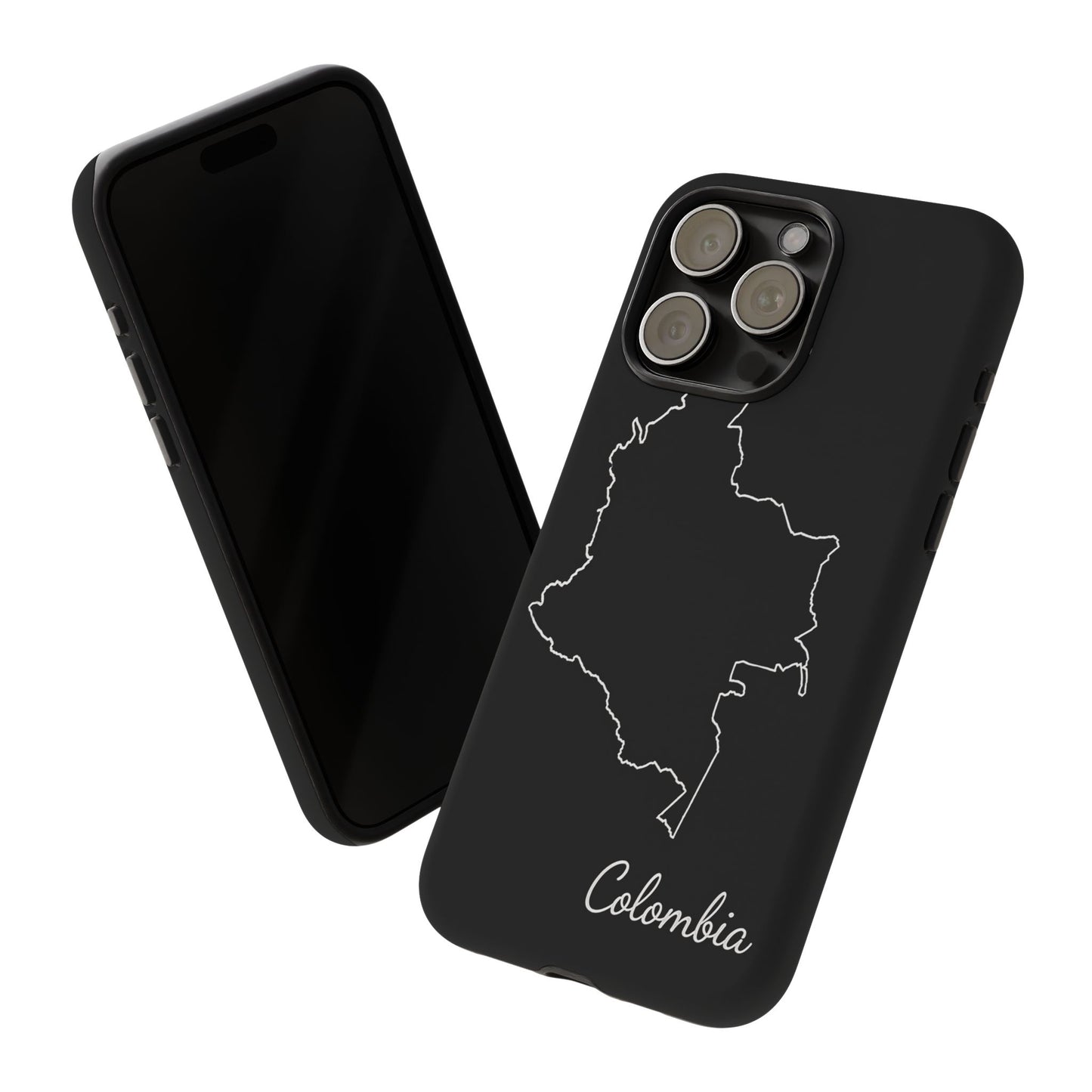 Colombia Outline Phone Case – Minimal Country Map Tough Case (iPhone, Samsung, Pixel)