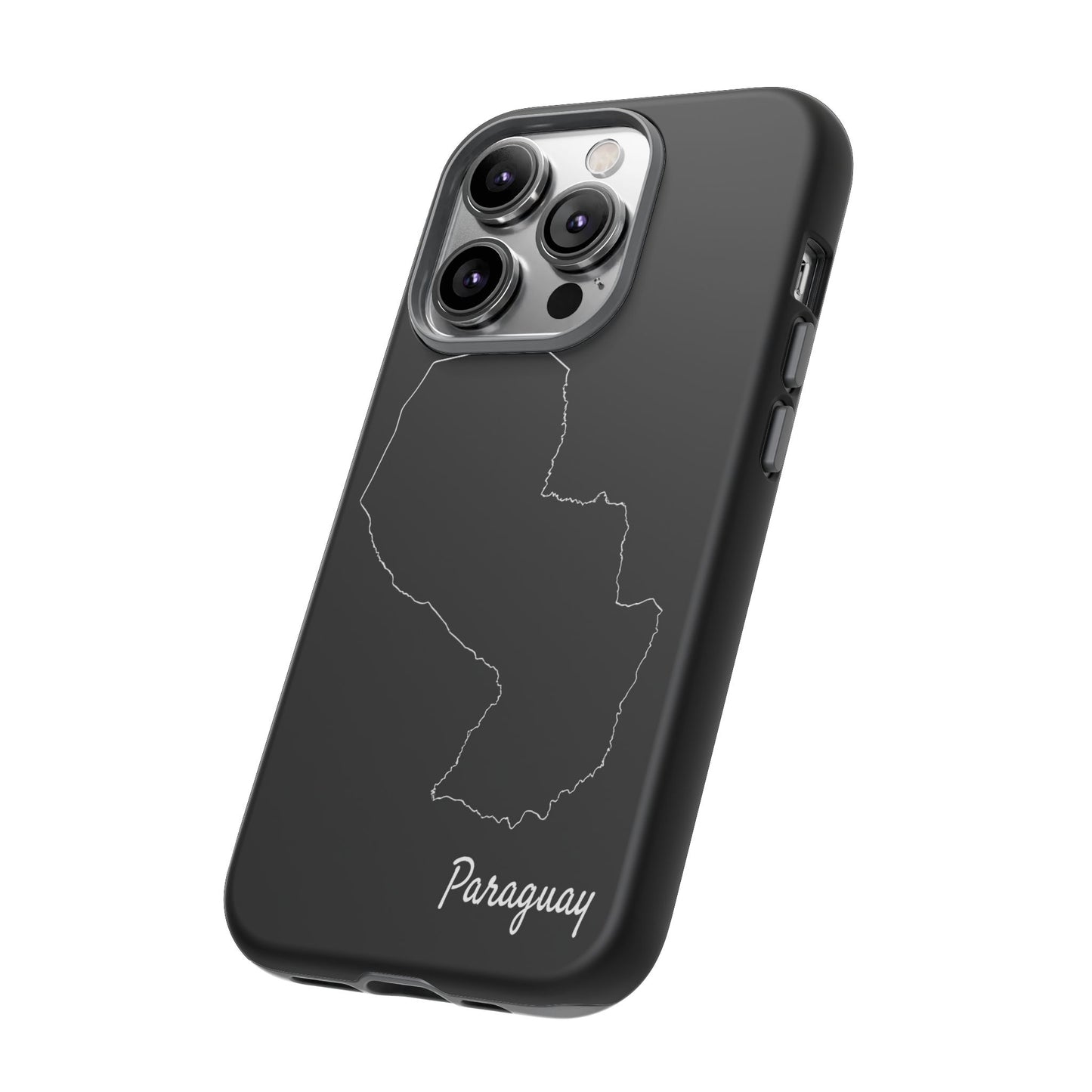 Paraguay Outline Phone Case – Minimal Country Map Tough Case (iPhone, Samsung, Pixel)