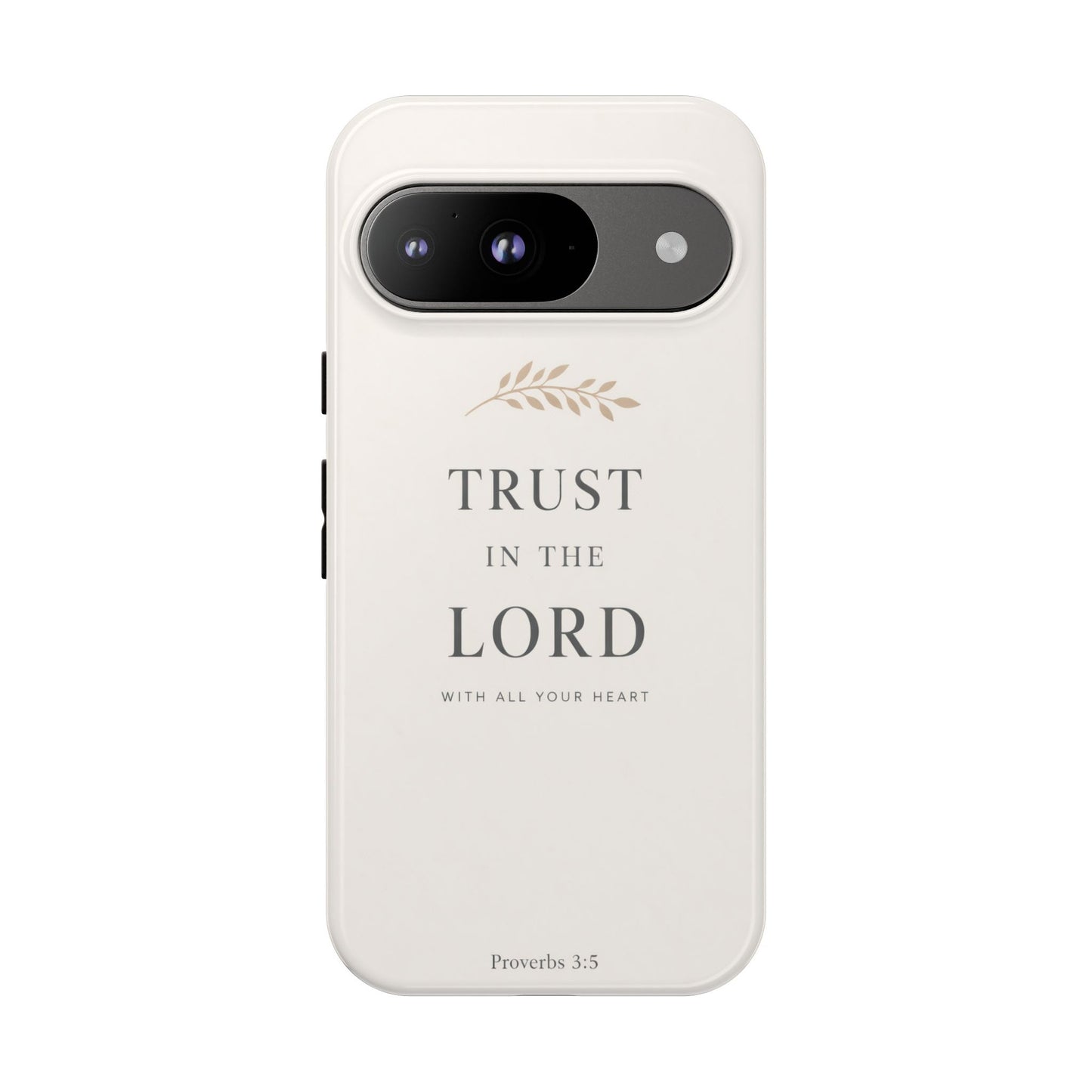 Proverbs 3:5 Christian Phone Case Trust in the Lord Minimalist Faith Cover