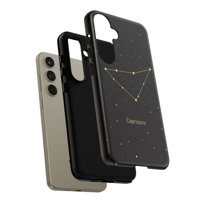 Capricorn Zodiac Constellation Phone Case – Luxe Gold Celestial Cover