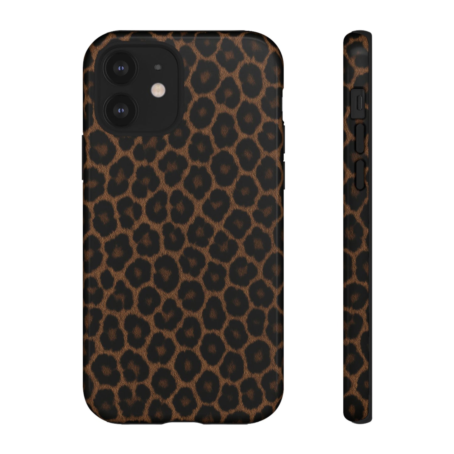 Brown Leopard Print Phone Case | Classic Animal Print Aesthetic Tough Protective Case