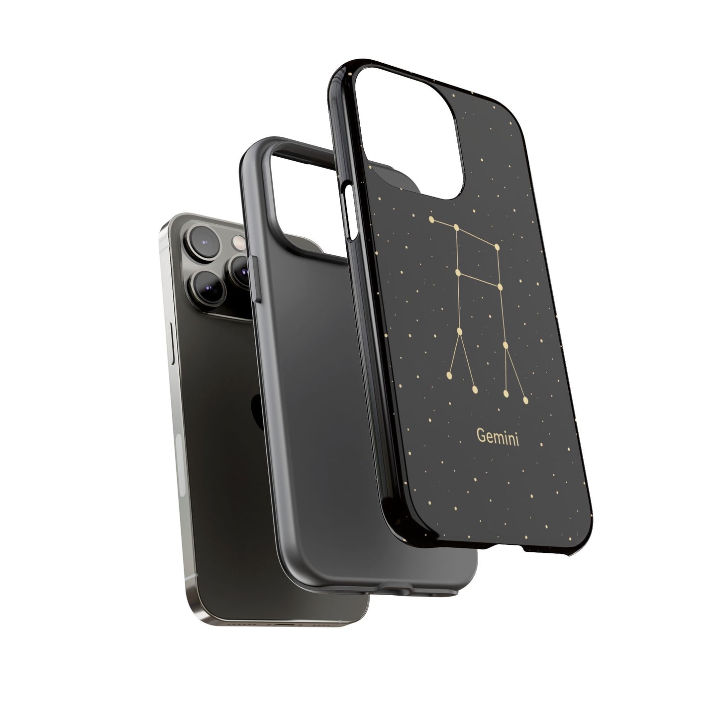 Gemini Zodiac Constellation Phone Case – Luxe Gold Celestial Cover