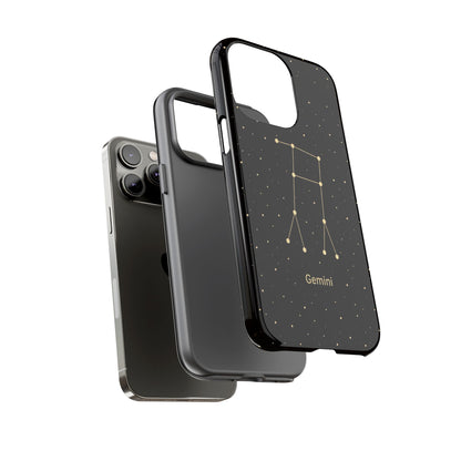 Gemini Zodiac Constellation Phone Case – Luxe Gold Celestial Cover