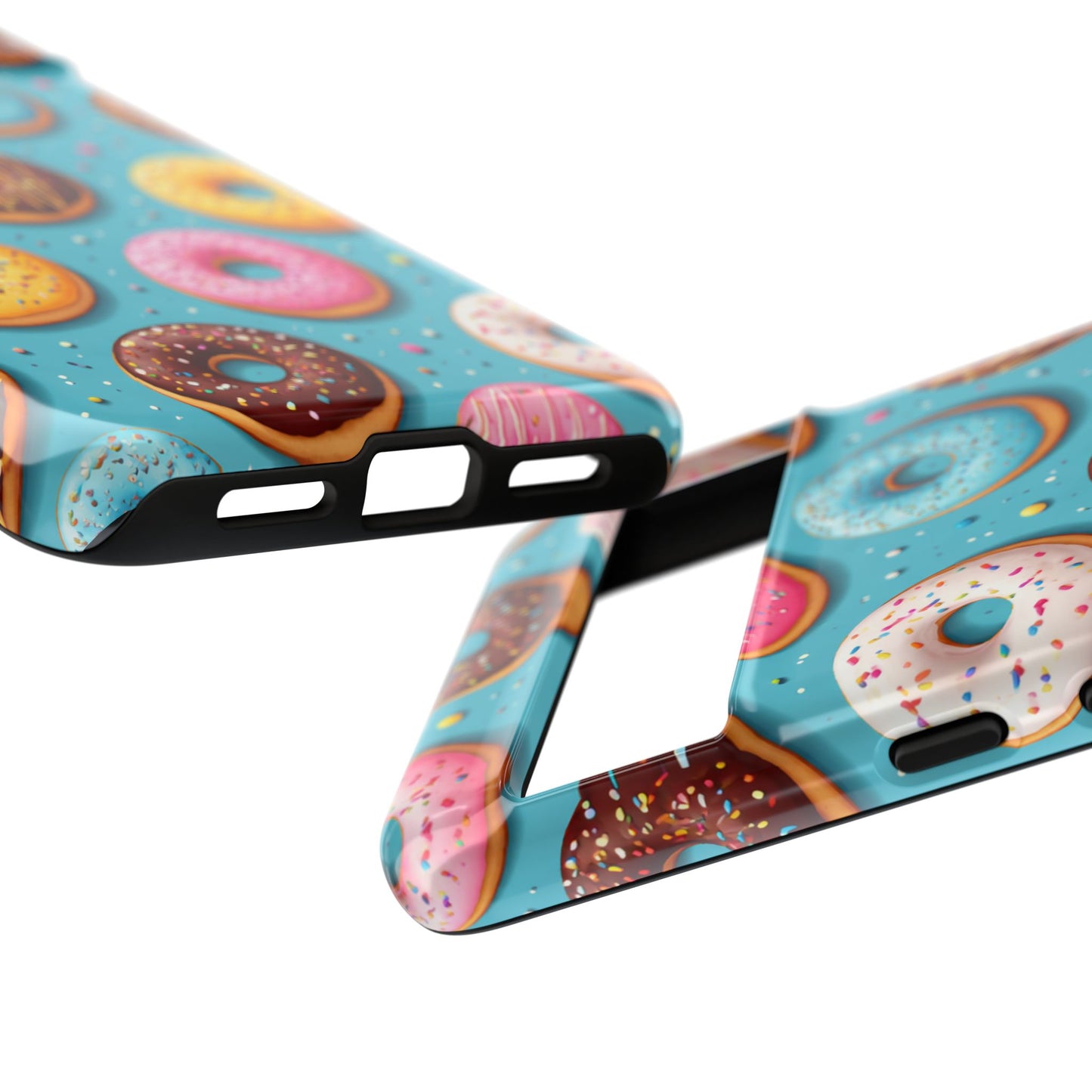Cute Donut Pattern Phone Case – Colorful Sprinkles Dessert Design for Iphone, Samsung Galaxy and Pixel