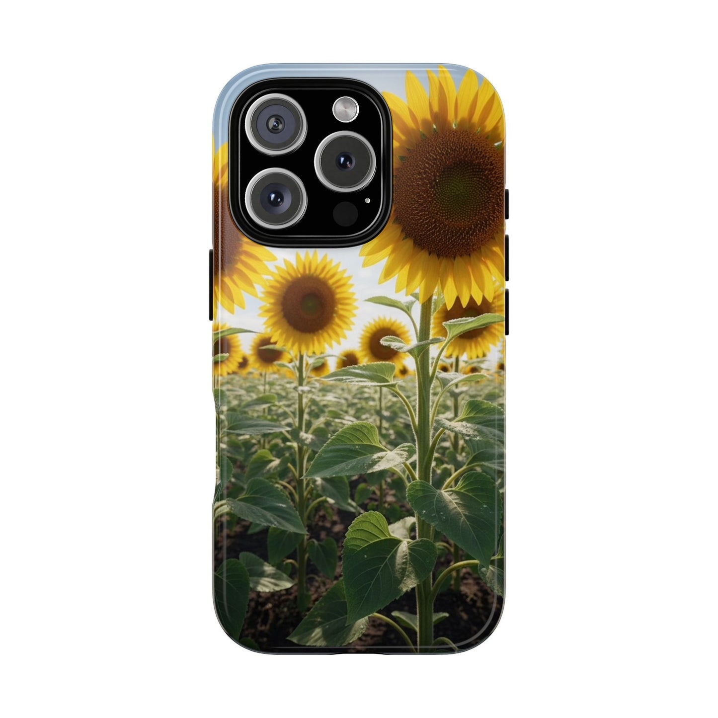 Sunflower Field Phone Case | Golden Hour Floral Aesthetic | Bright Summer Tough Case