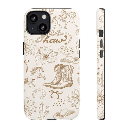 Western Cowgirl Phone Case for iPhone Samsung Galaxy Pixel Tough Case
