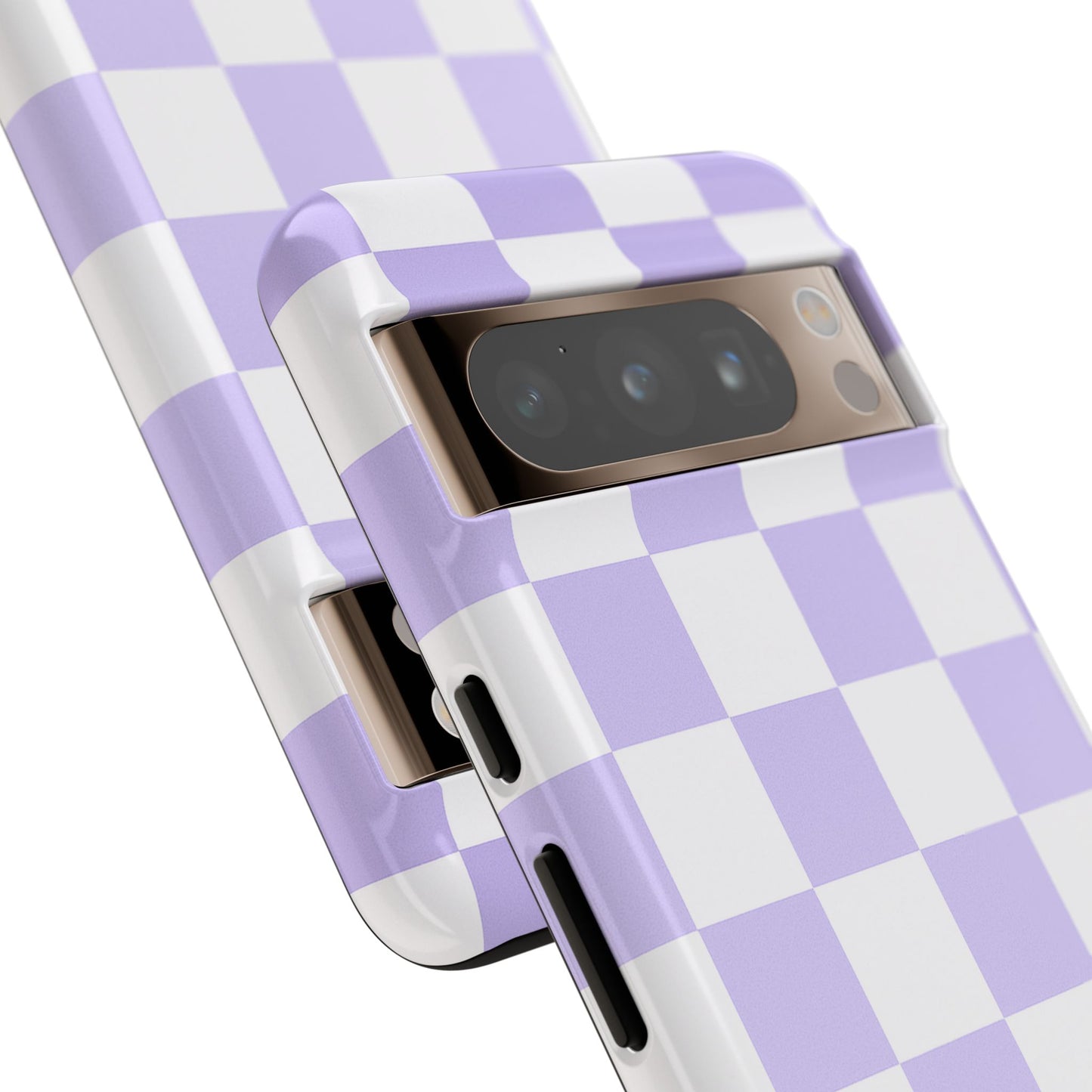 Lavender Checkerboard Phone Case | Pastel Aesthetic Tough Case
