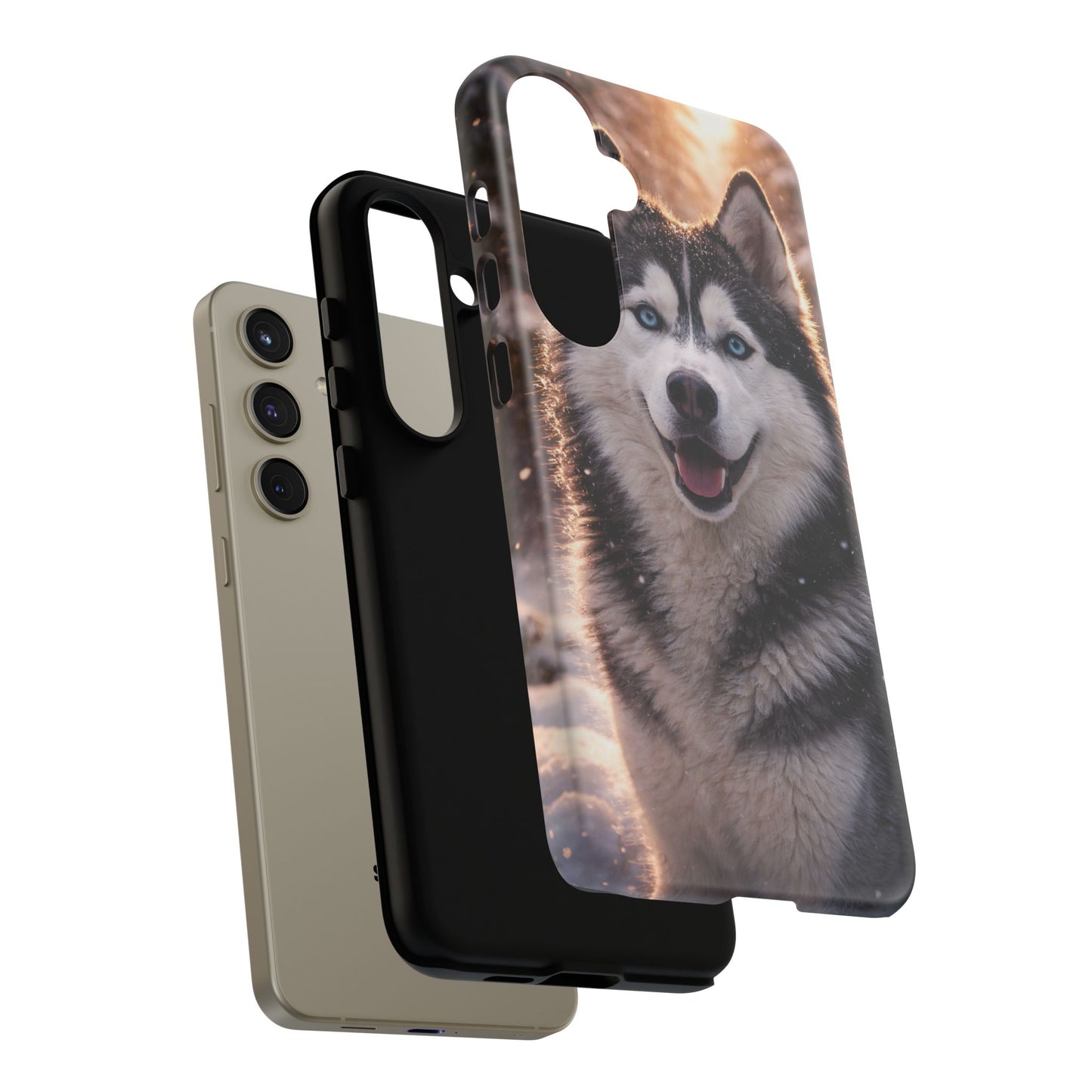 Siberian Husky Tough Phone Case | Blue Eyes Dog Cover Protective iPhone Case