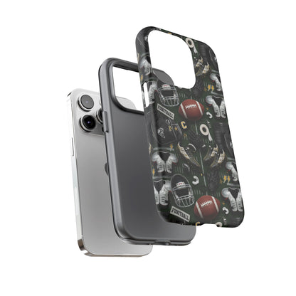Football Pattern Phone Case – Sports Fan Tough Protective Game Day Case