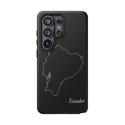 Ecuador Outline Phone Case – Minimal Country Map Tough Case (iPhone, Samsung, Pixel)