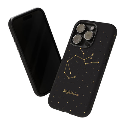 Sagittarius Zodiac Constellation Phone Case – Luxe Gold Celestial Cover