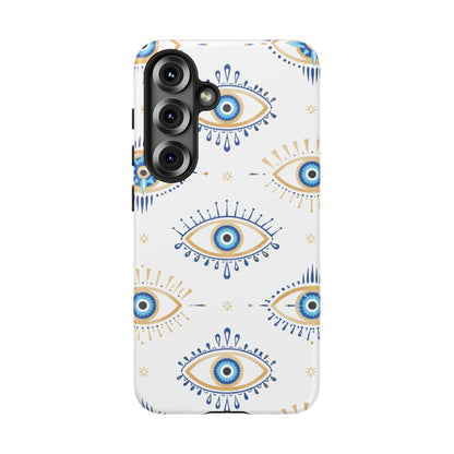 Blue Evil Eye Phone Case – Protective Slim Shockproof Cover for Iphone, Samsung Galaxy and Pixel