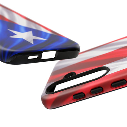 Puerto Rico Flag Phone Case | Boricua Pride Tough Case | Puerto Rican Flag Protective Cover for iPhone & Samsung