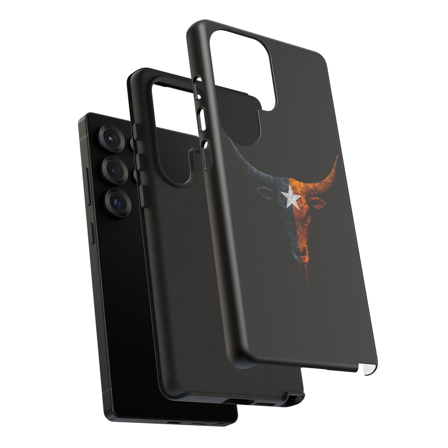 Texas Longhorn Skull Phone Case Western Cowboy Bull iPhone Samsung Cover
