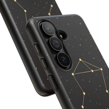 Libra Zodiac Constellation Phone Case – Luxe Gold Celestial Cover