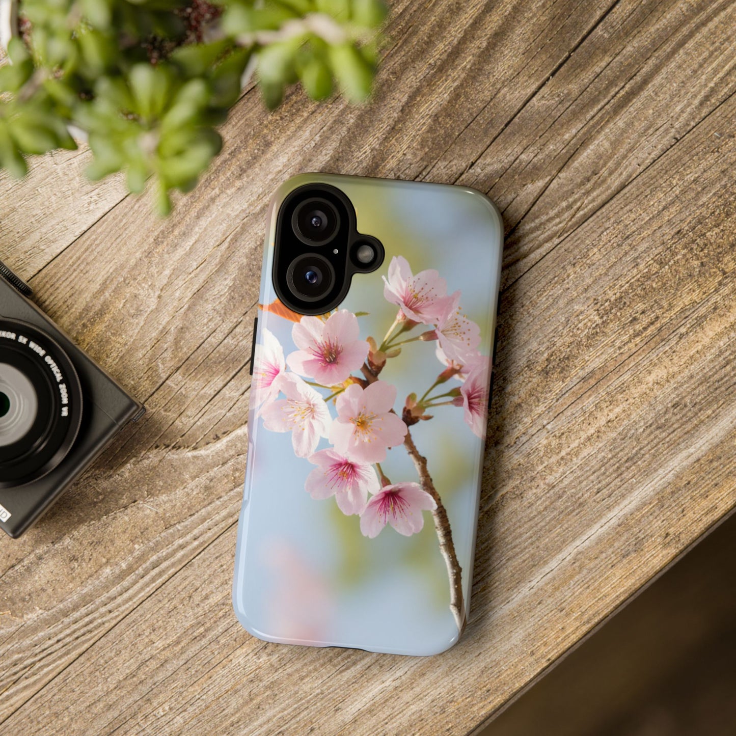 Cherry Blossom Phone Case – Pink Floral Tough Case (iPhone, Samsung Galaxy, Pixel)
