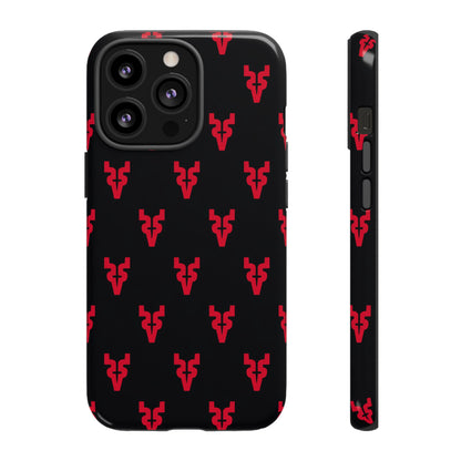 Mazatlán Bull Phone Case – Black Red Streetwear Tough Shockproof Cover