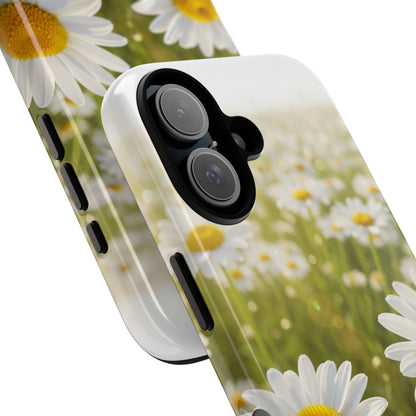 Daisy Phone Case – Floral Spring Field Tough Protective Case (iPhone, Samsung, Pixel)
